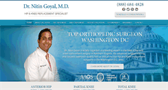 Desktop Screenshot of orthopedicsurgeondc.com